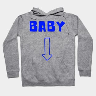 pregnancy announcement boy Hoodie